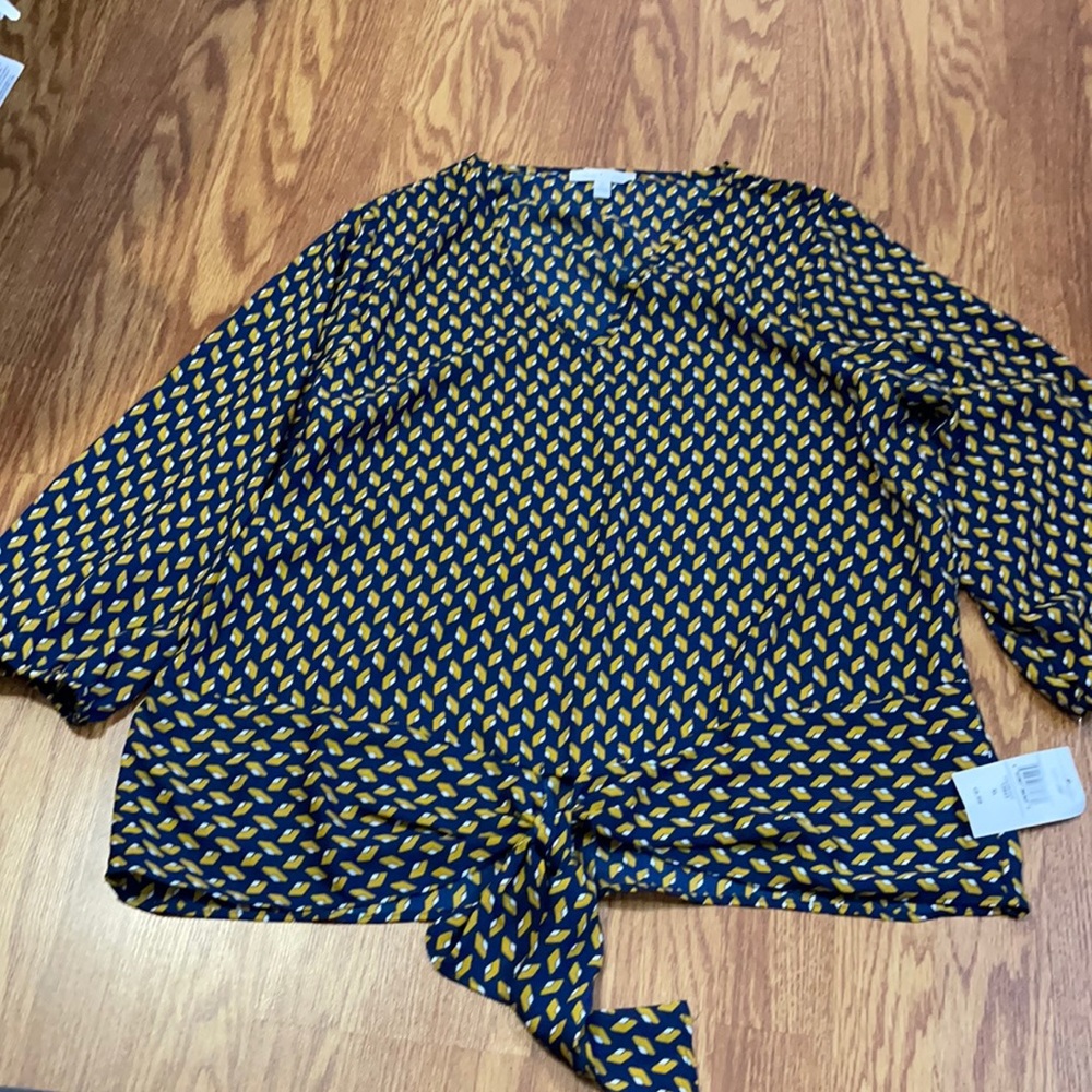 Navy blouse